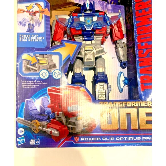 Transformers One Power Flip- Optimus Prime- Action Figure- 10” Electronic Robot - Picture 5 of 9
